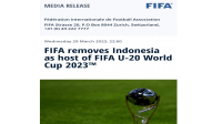 Tragedi Kanjuruhan Jadi Alasan FIFA Coret Indonesia Tuan Rumah Piala Dunia U-20 2023