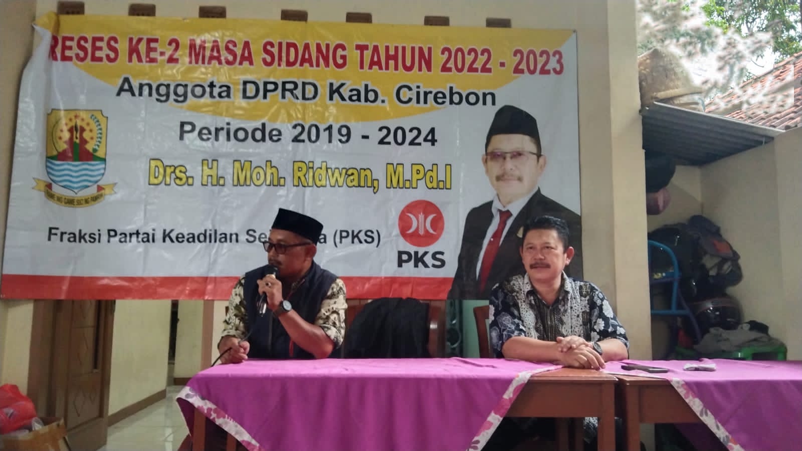 Anggota DPRD Kab Cirebon H. Ridwan Terima Keluhan Warga Soal Penerangan Jalan