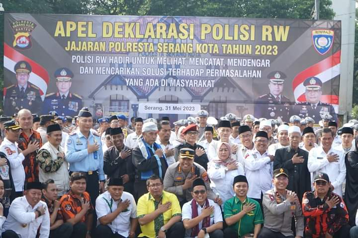 Kepolisian Resort Kota Serang Apel Deklarasi Polisi RW