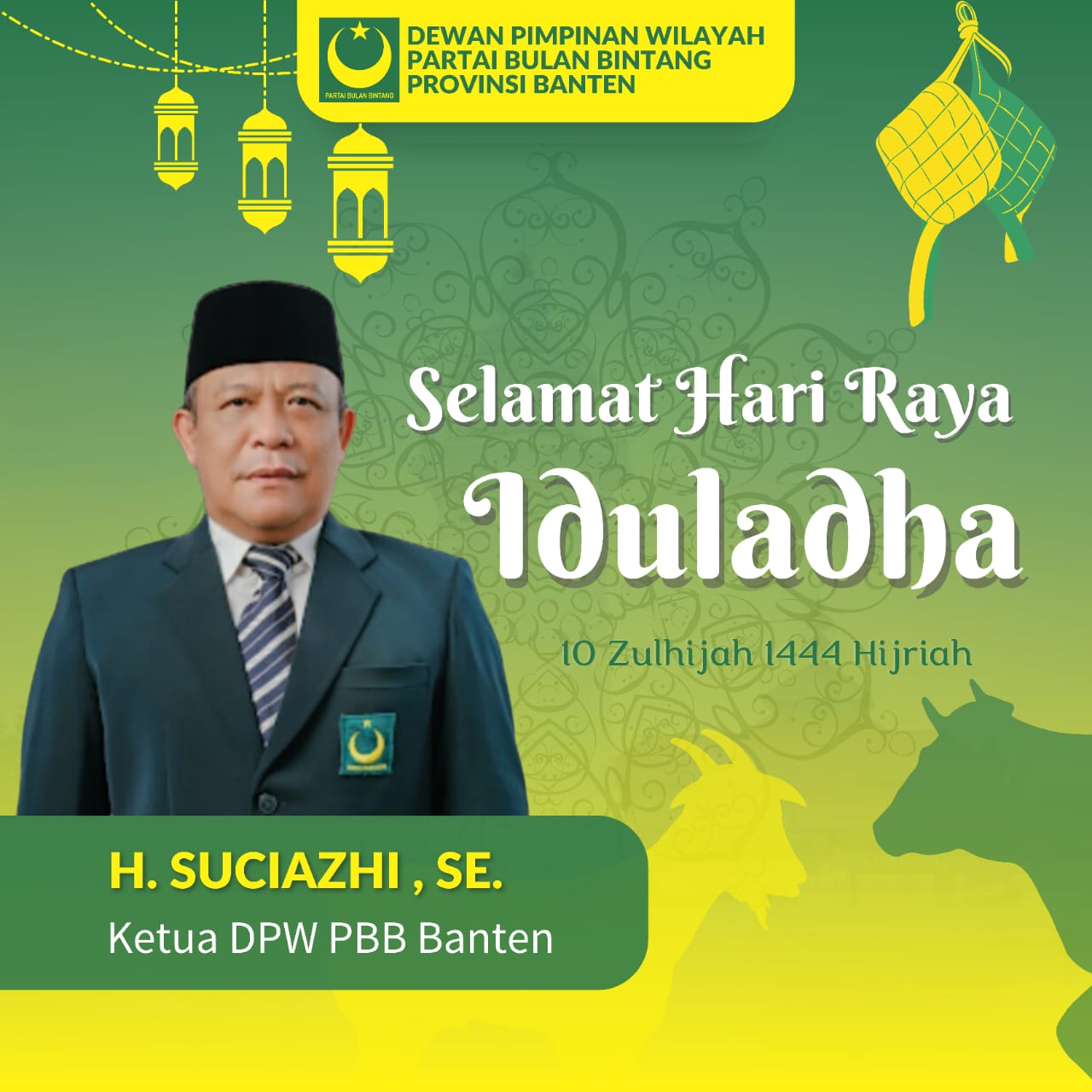 H. SUCIAZHI, SE., Ketua DPW PBB Provinsi Banten
