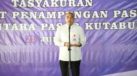 Tampung Pedagang Pasar Kutabumi, Bupati Zaki Resmikan Penampungan Sementara