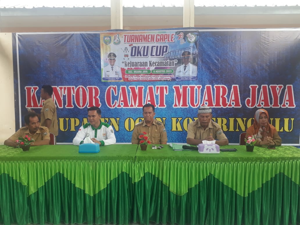 Doni Heridadi Camat Muara Jaya Membuka Turnamen Kejurcam Gaple OKU CUP. Doni Heridadi Camat Muara Jaya Membuka Turnamen Kejurcam Gaple OKU CUP.