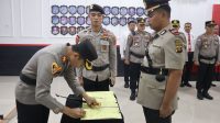 Kapolres Muara enim Pimpin Sertijab Kabag Ren