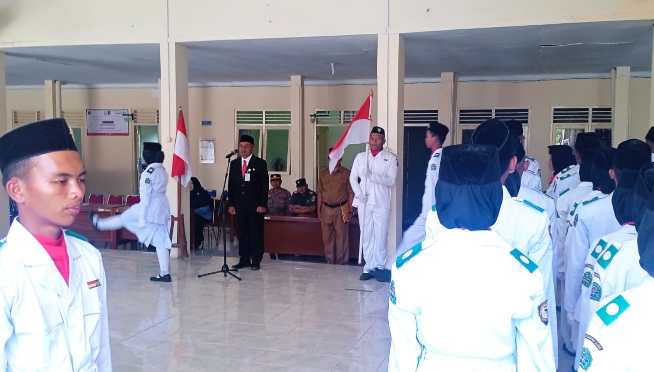 Pengukuhan Pasukan Paskibraka HUT RI ke 78 Kapanewon Ponjong Berjalan Lancar