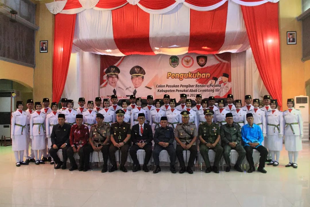 Pasca Dikukuhkan Bupati Heri Amalindo, Paskibraka PALI Siap Kibarkan Bendera Merah Purih Besok