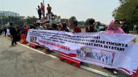 Minta Usut Dugaan Perampasan Tanah, Ratusan Warga Lebak Unjuk Rasa di Mabes Polri