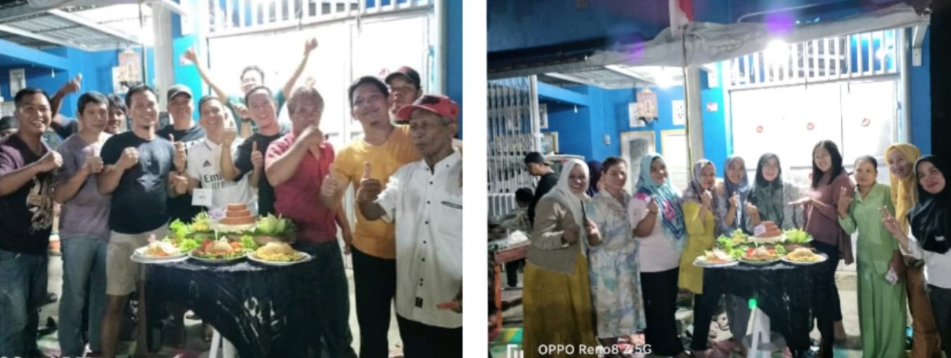Lomba Masak Nasi Goreng Bapak-bapak Desa Muara siban Berlangsung Meriah