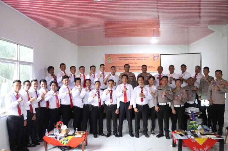Para Kanit Reskrim, Polsek dan Anggota Ikuti Pelatihan Coaching Klinic Fungsi Identifikasi