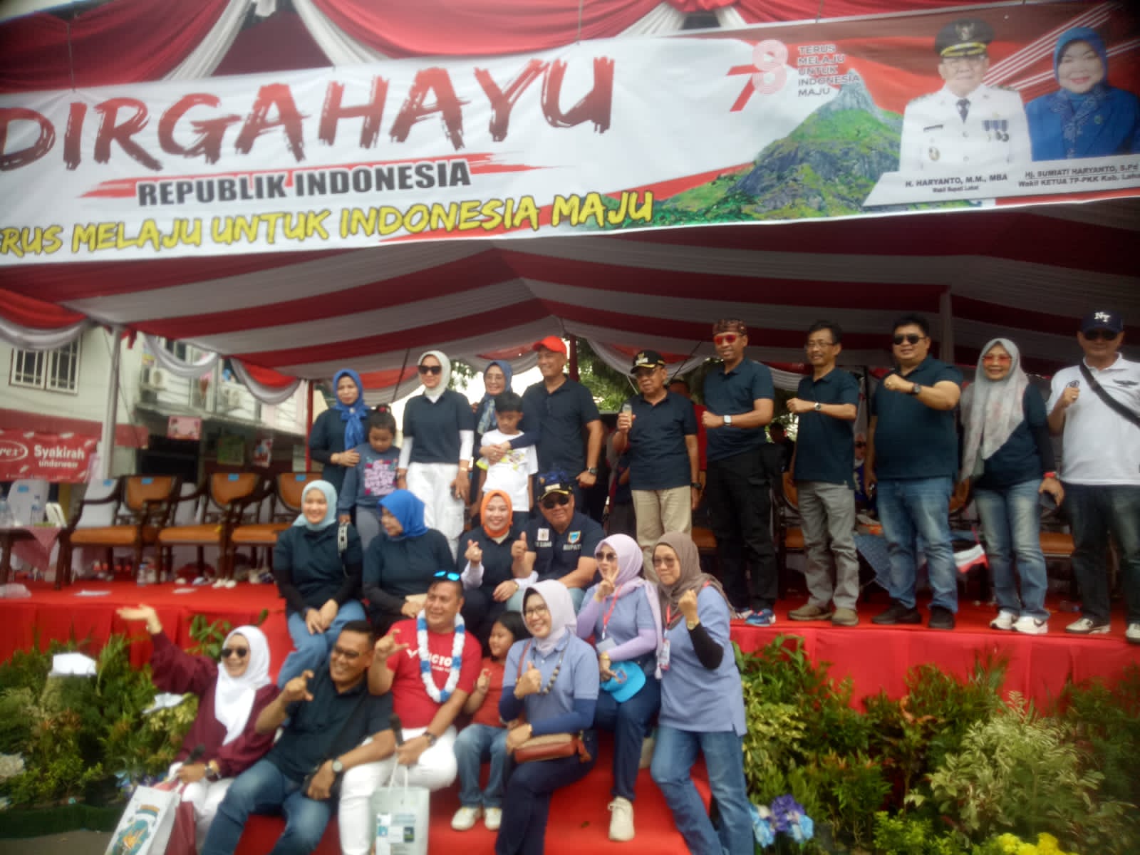 Pawai Pembangunan Kendaraan Mobil Hias Hari ini di Kabupaten Lahat