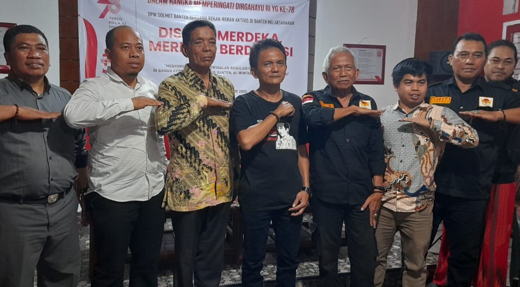 Diskusi Merdeka DPW SOLMET Bersama Aktivis Banten Soroti 1,5 tahun Kinerja Pj Gubernur Al Muktabar