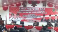 Rapat Paripurna DPRD Penyampaian Nota Penjelasan Bupati Terhadap Perubahan Rancangan ABPD Perubahan Tahun 2023