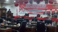 Rapat Paripurna Ke – 9 DPRD PALI Dalam Rangka Pencapaian Pemandangan Umum Atas Nama Fraksi Terhadap Rancangan Peraturan Daerah APBD – P