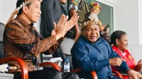 Hadir di Festival Budaya Mozambik, Jokowi Pakai Ikat Kepala Khas Afrika