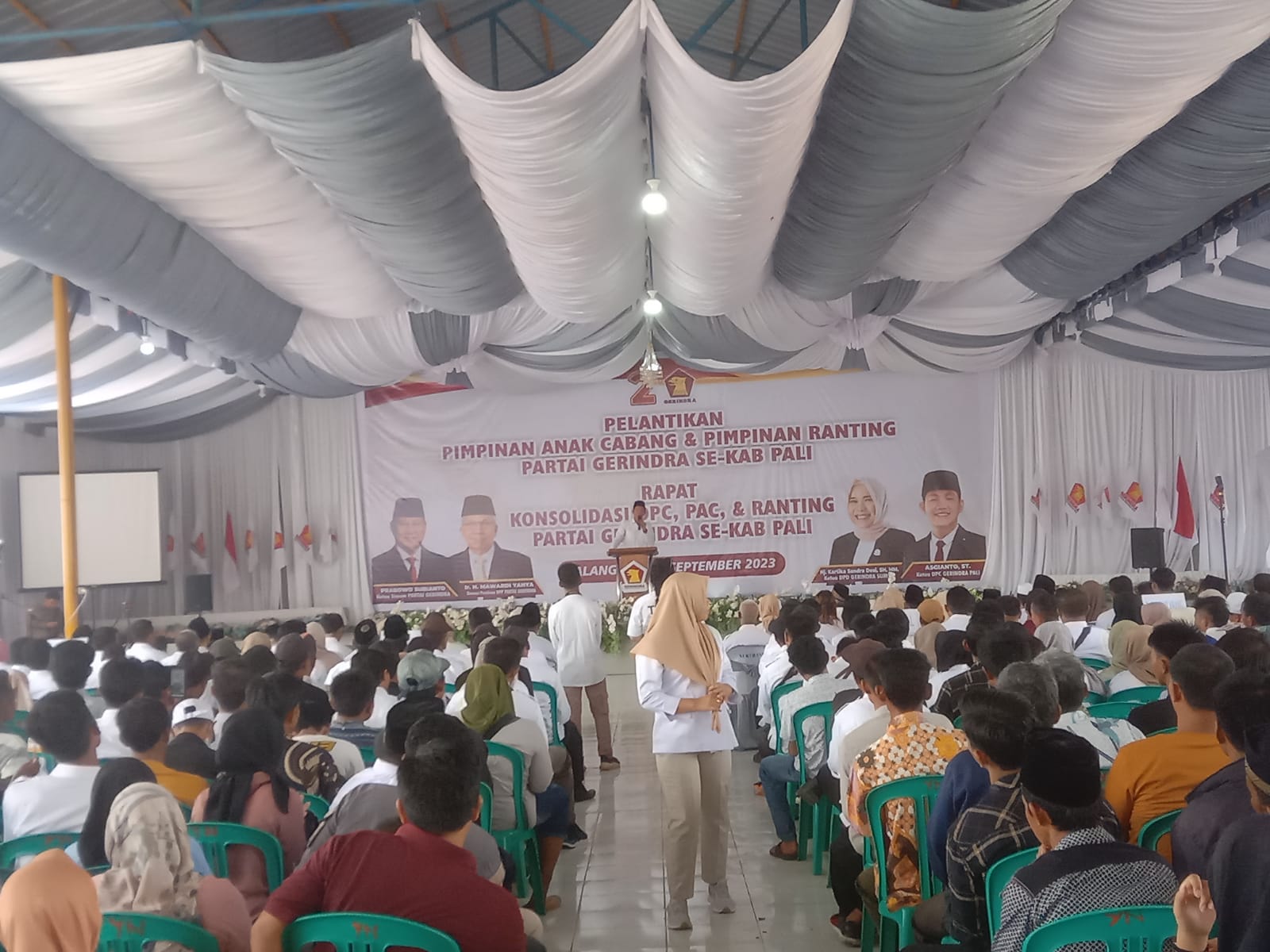 Pelantikan PAC dan PR Gerindra Se-Kabupaten PALI, Perlu Dorongan Peovinsi agar Lebih Maju