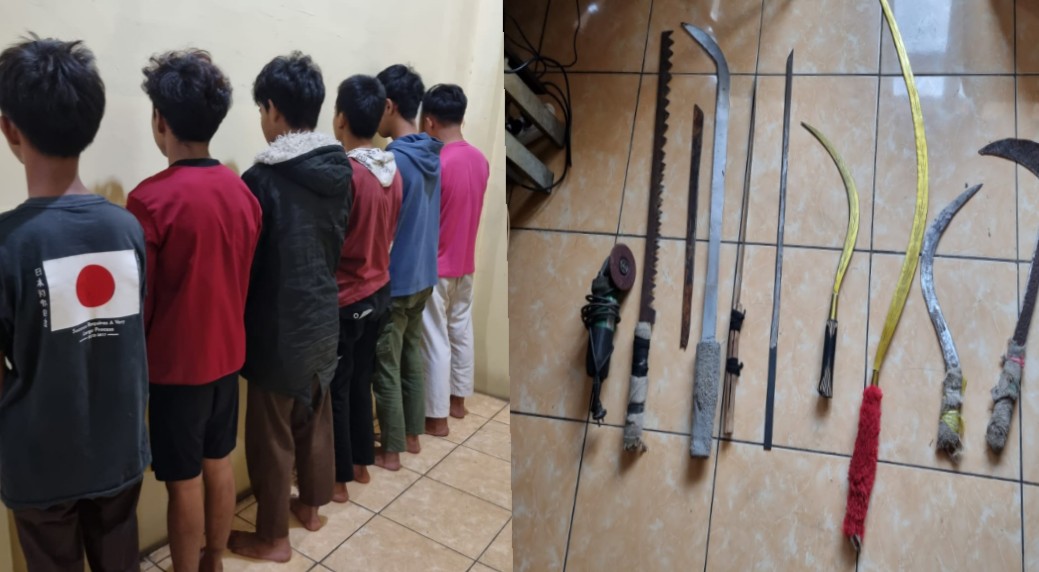 Diduga Hendak Tawuran, 6 ABG Diamankan Polsek Cilegon