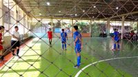Kalah di Pertandingan Pertama, Tim Futsal Kabupaten Lahat Tetap Optimis Raih Emas