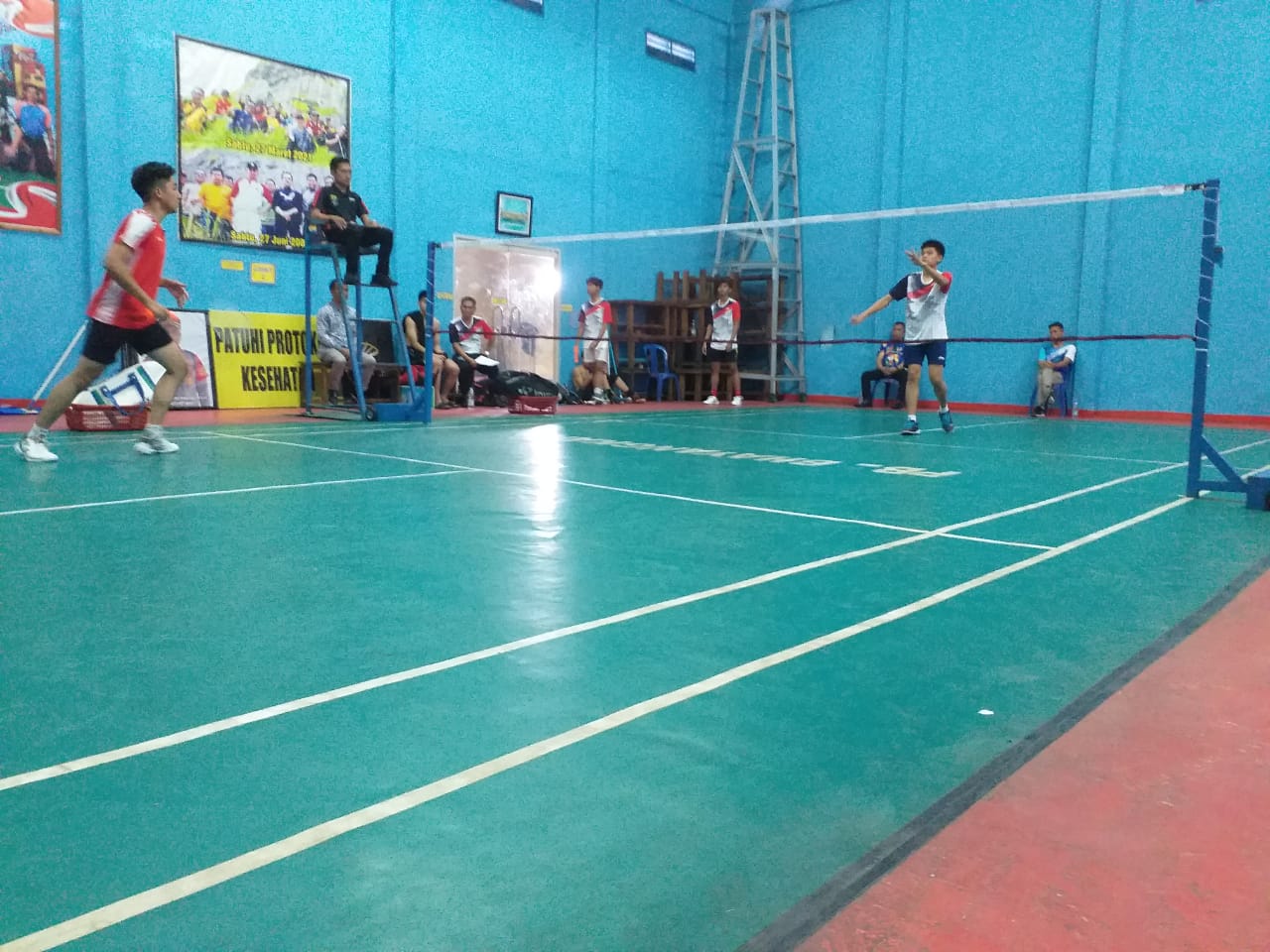Libas Pagar Alam, Badminton Kategori Beregu Putra Kabupaten Lahat Melenggang