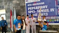 Sekda Lahat Hadiri Penutupan Perparprov NPCI Sumsel di Gedung Pertemuan Pemkab Lahat