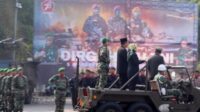 Dandim 0602/Serang Pimpin Upacara HUT TNI Ke 78 Tahun 2023 di Alun-alun Kota Serang