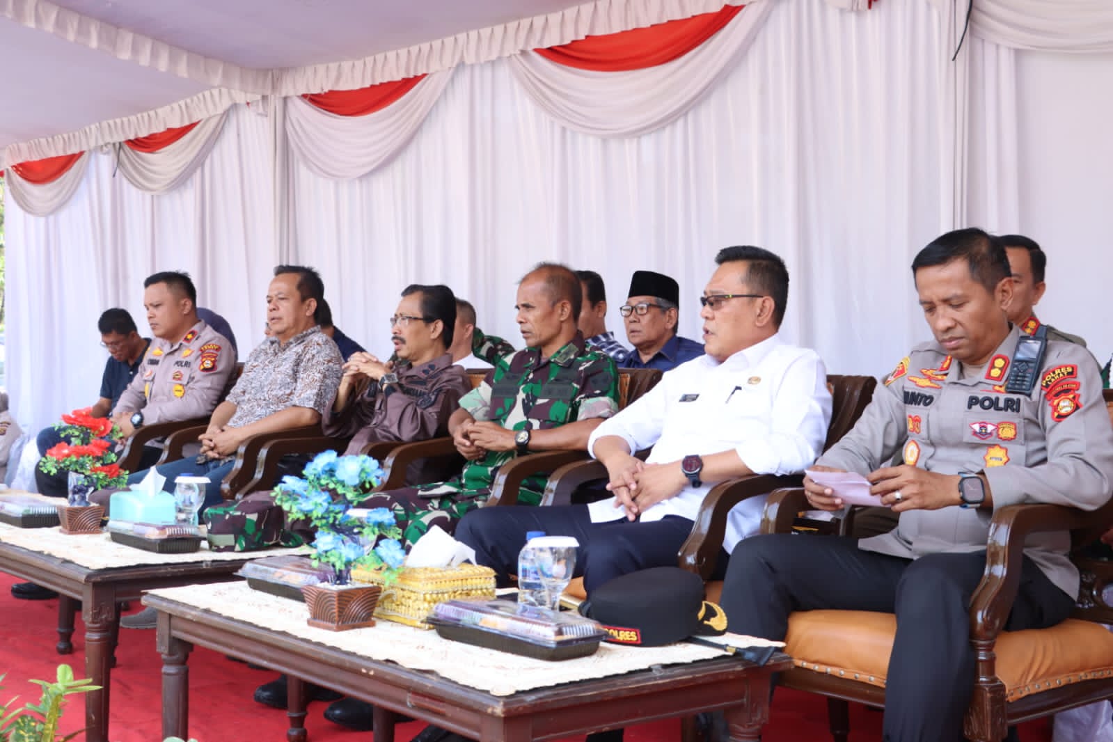 Polres Lahat Simulasi Sispam Kota Dalam Rangka Pengamanan Pemilu Tahun 2024