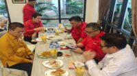 Bacabup Lahat Yulius Maulana Dampingi Sekjen PDIP Hasto Kristiyanto di Rakerda IV