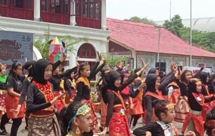 Meriahkan Hari Museum Nasional, Pj Wali Kota Palembang Buka Kegiatan Tari Massal