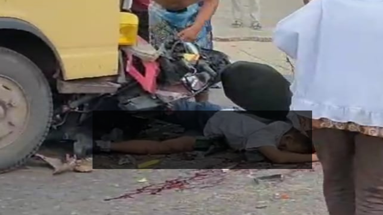 Sepeda Motor Vs Truk di Jalan Rejosari Talang Ubi Utara, Dikabarkan 1 Korban Meninggal