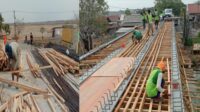 Pembangunan Jembatan Pegadungan di Tanara Diduga Abaikan K3 dan UU KIP