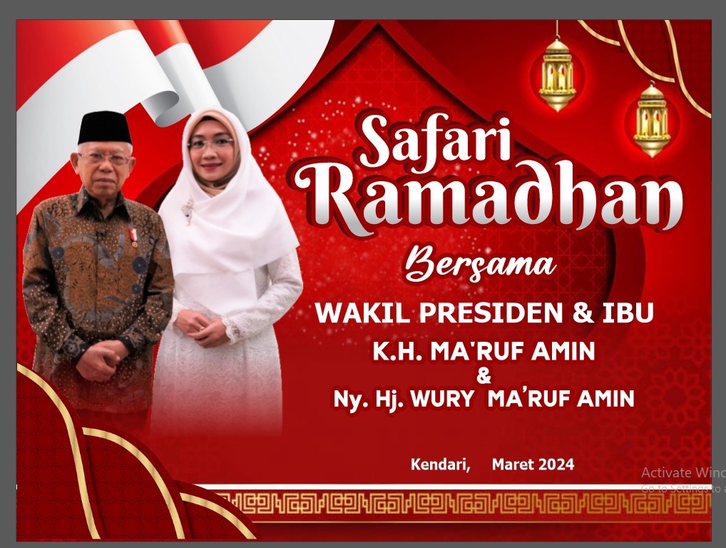 Wapres RI Mar’uf Amin, Bersama Istri Akan Dijadwalkan Kunker Ke Sulawesi Tenggara