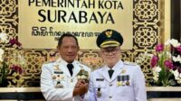 Pj Wali Kota Bekasi Hadiri Peringatan Hari Otoda di Surabaya