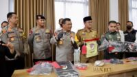 Kapolda Jateng Conference Pers Keberhasilan Polresta Banyumas Ungkap Kasus Penembakan
