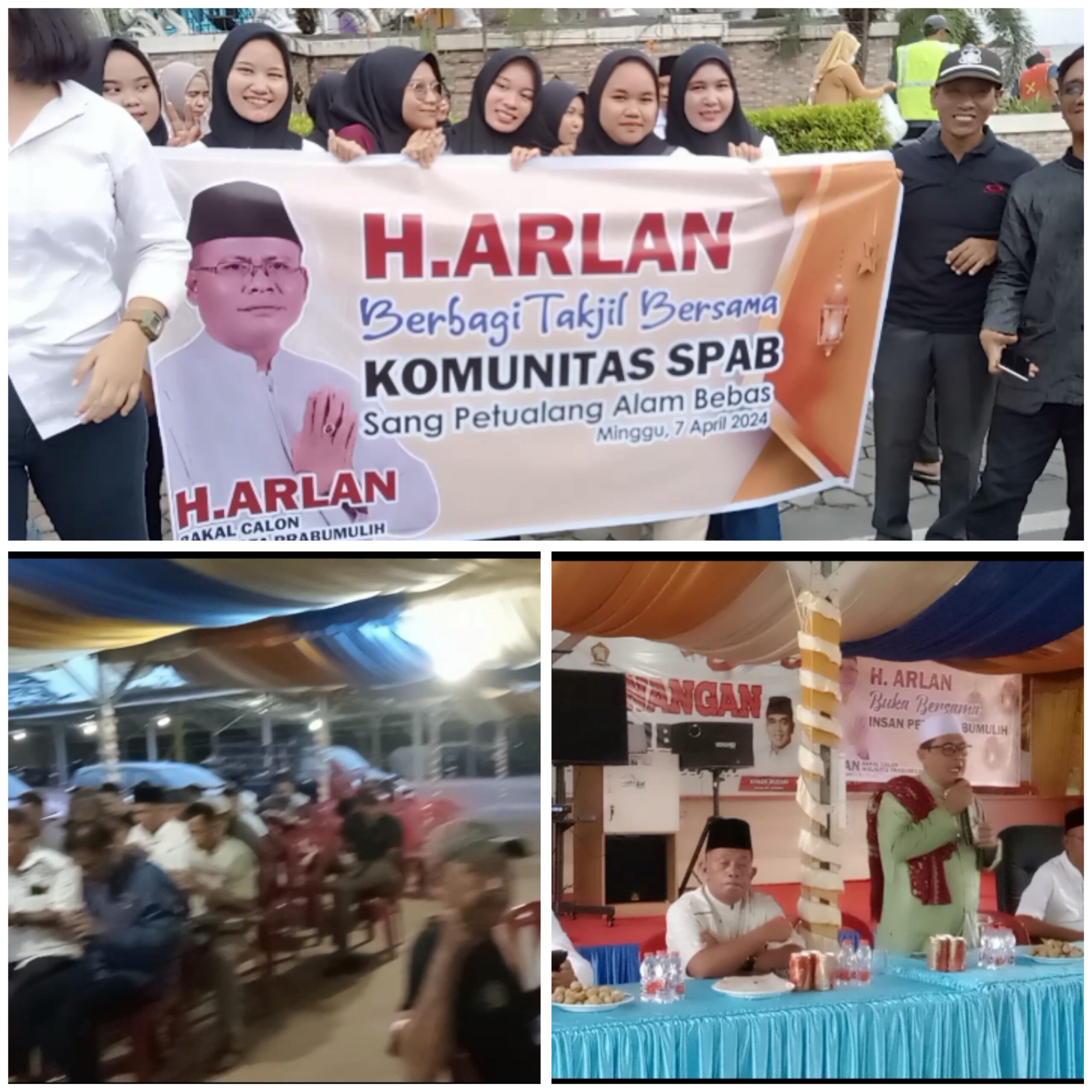 BERKAH RAMADHAN SPAB BERSAMA CAK ARLAN BERBAGI TAKJIL DAN BUKBER