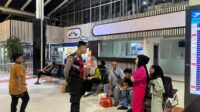 Sisir Bandara Soetta, Satuan Samapta Sampaikan Imbauan Kamtibmas ke Masyarakat