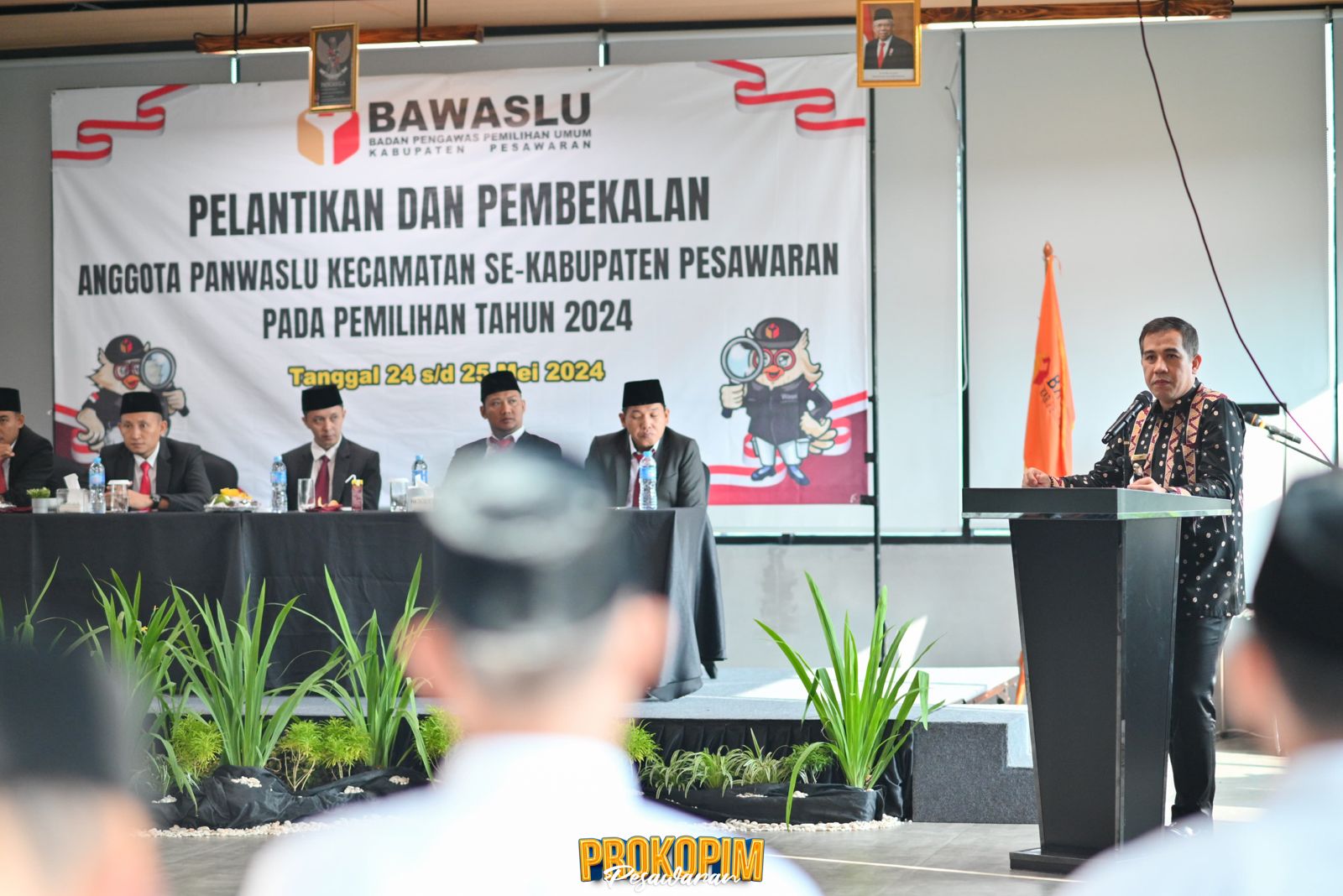 Panwaslu Kecamatan Se-Kabupaten Pesawaran Resmi Dilantik