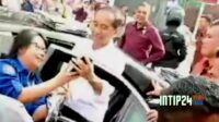 Warga Lubuk Linggau Antusias Sambut Kedatangan Presiden Joko Widodo
