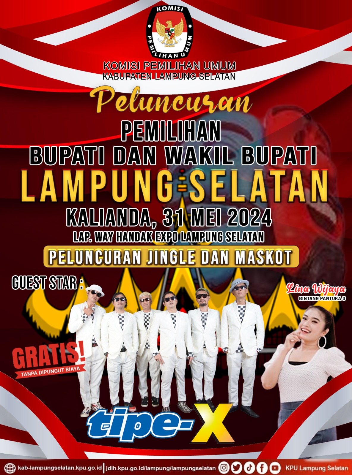 Persiapan Peluncuran Jingle Dan Maskot Pemilihan Bupati Serta Wakil Bupati Lampung Selatan