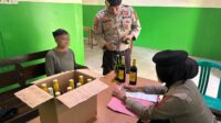 Gelar Kegiatan Kepolisian yang Dioptimalkan, Polisi Amankan Puluhan Botol Miras