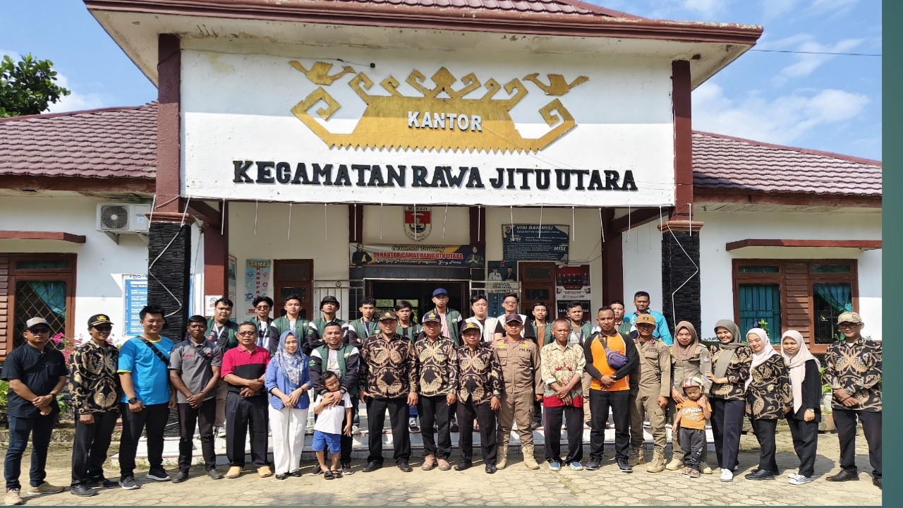Camat Rawajitu Utara Hadiri Apel Penyambutan 208 Mahasiswa KKN UINRIL