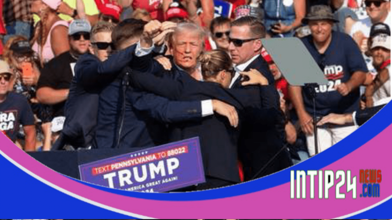 Nyaris Terbunuh, Trump Terkena Peluru saat Kampanye di Pennsylvania