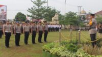 Kapolres Serang Pimpin Upacara Kenaikan Pangkat Personel Polres Serang