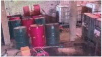 Ditemukan Gudang Diduga Mengoplos dan Menimbun Minyak Bersubsidi di Kampung Setia Tama Ditemukan Gudang Diduga Mengoplos dan Menimbun Minyak Bersubsidi di Kampung Setia Tama