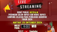 Saksikanlah, Debat Publik Kedua Cabup Dan Cawabup Lampung Selatan Saksikanlah, Debat Publik Kedua Cabup Dan Cawabup Lampung Selatan
