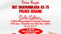 Polsek Cikande Gelar Bazar UMKM, Semarakkan HUT Bhayangkara ke-79 dan Dorong Ekonomi Kerakyatan.