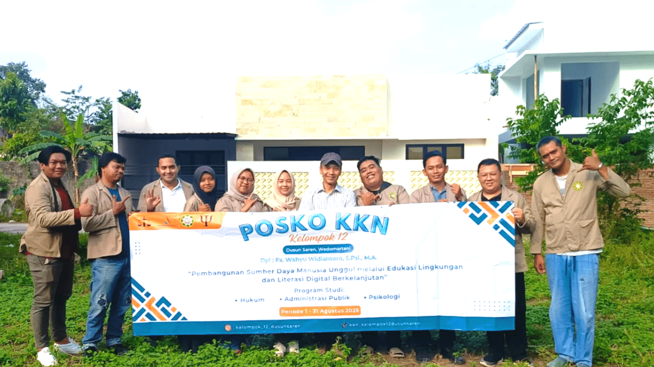KKN Universitas Proklamasi 45 Yogyakarta Tahun 2025 Mengabdi di Dusun Saren