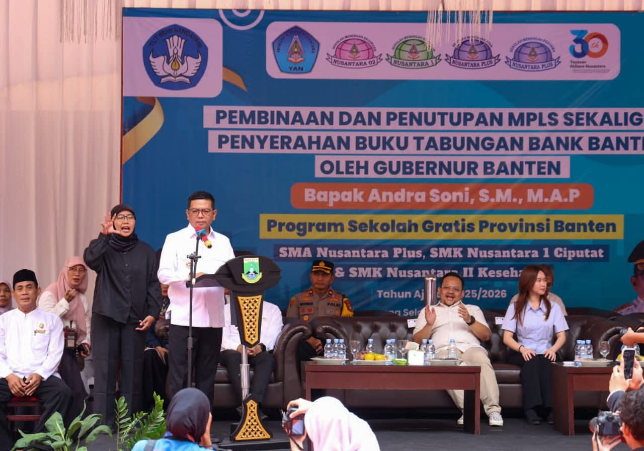 Program Sekolah Gratis Provinsi Banten Running!