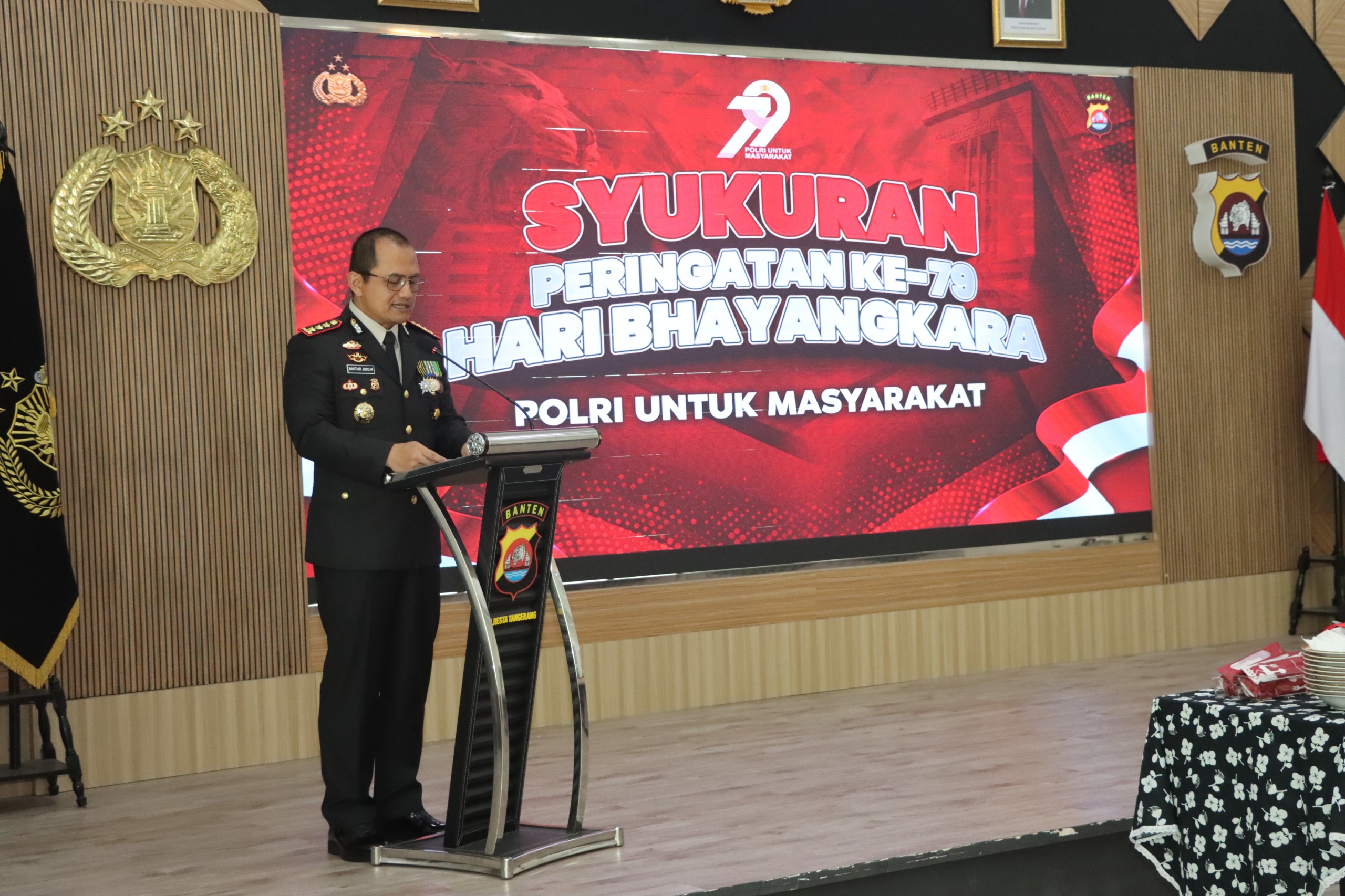 Polresta Tangerang Gelar Syukuran Hari Bhayangkara ke-79, Dihadiri Forkopimda dan Tokoh Daerah