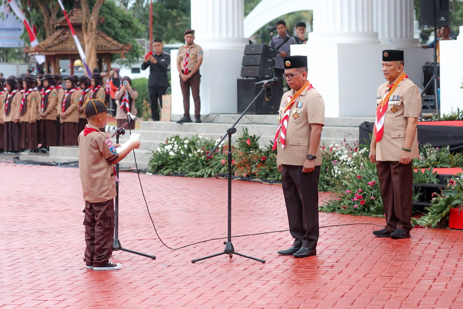 Gubernur Andra Soni Pimpin Upacara Hari Pramuka ke-64 dan Buka Raimuna Kwarda Banten