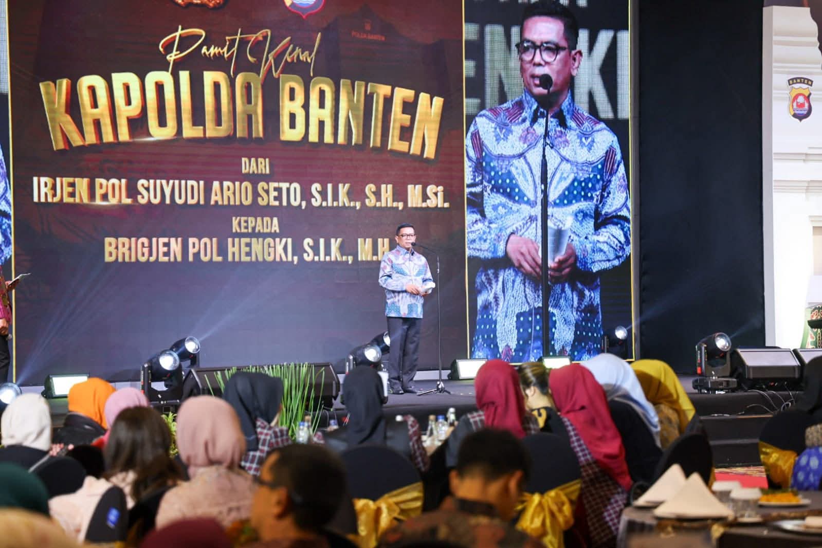 Gubernur Banten Hadiri Pisah Sambut Kapolda Banten