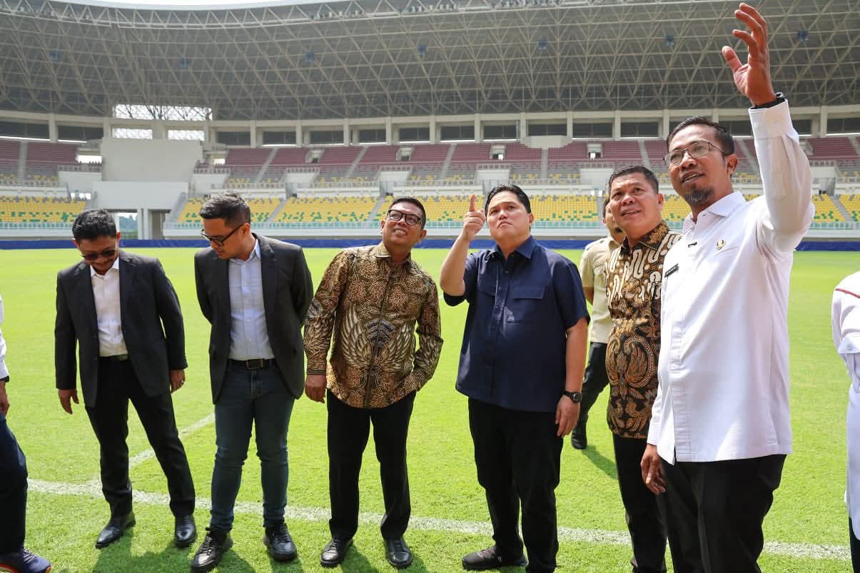 Gubernur Andra Soni & Erick Thohir Tinjau Banten International Stadium