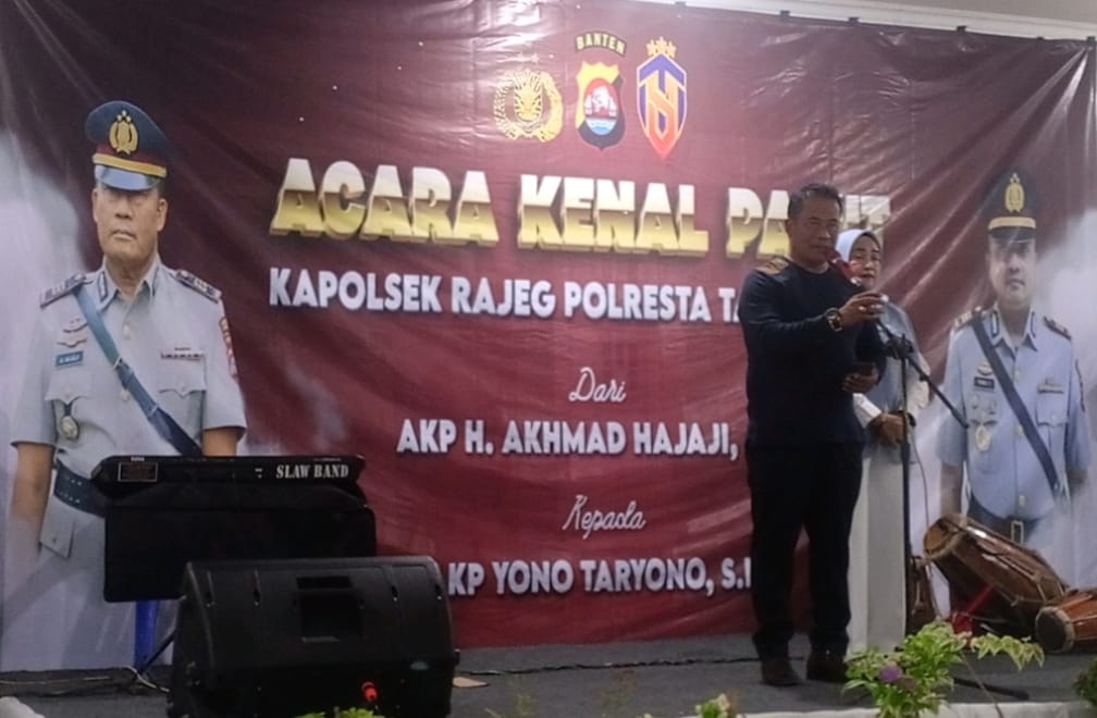 Acara Kenal Pamit Kapolsek Rajeg AKP Akhmad Hajiji S.H. Kepada AKP Yono Taryono S.H Acara Kenal Pamit Kapolsek Rajeg AKP Akhmad Hajiji S.H. Kepada AKP Yono Taryono S.H